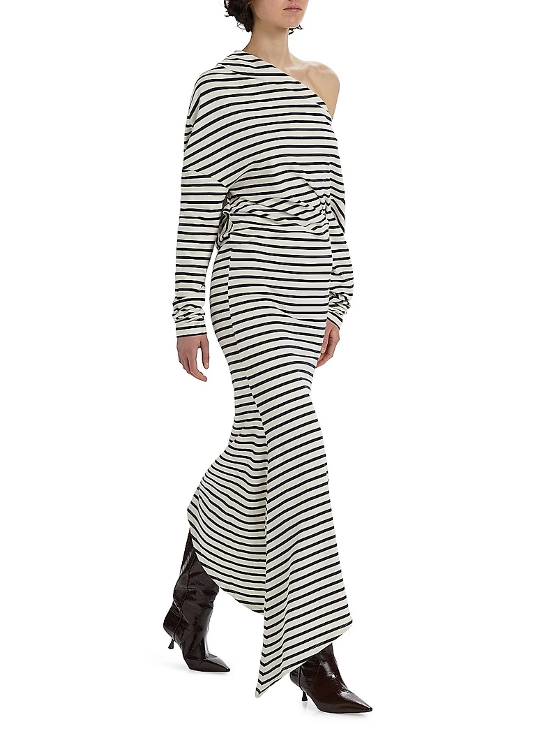 Off-the-Shoulder Asymmetrical Dress