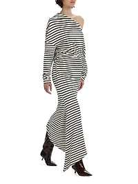 Off-the-Shoulder Asymmetrical Dress