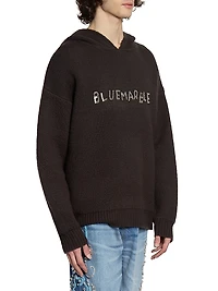 Logo-Embroidered Knit Hoodie