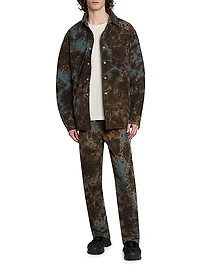 Camouflage Cotton Baggy-Fit Pants
