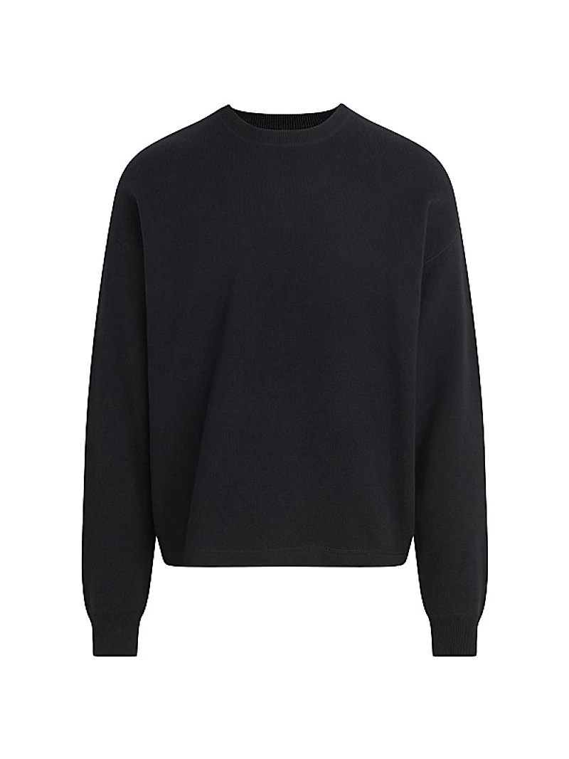 Cotton-Cashmere Crewneck Sweater