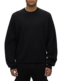 Cotton-Cashmere Crewneck Sweater