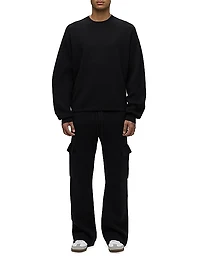 Cotton-Cashmere Crewneck Sweater