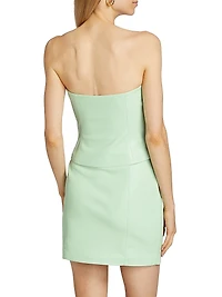 Faux Leather Tube Top