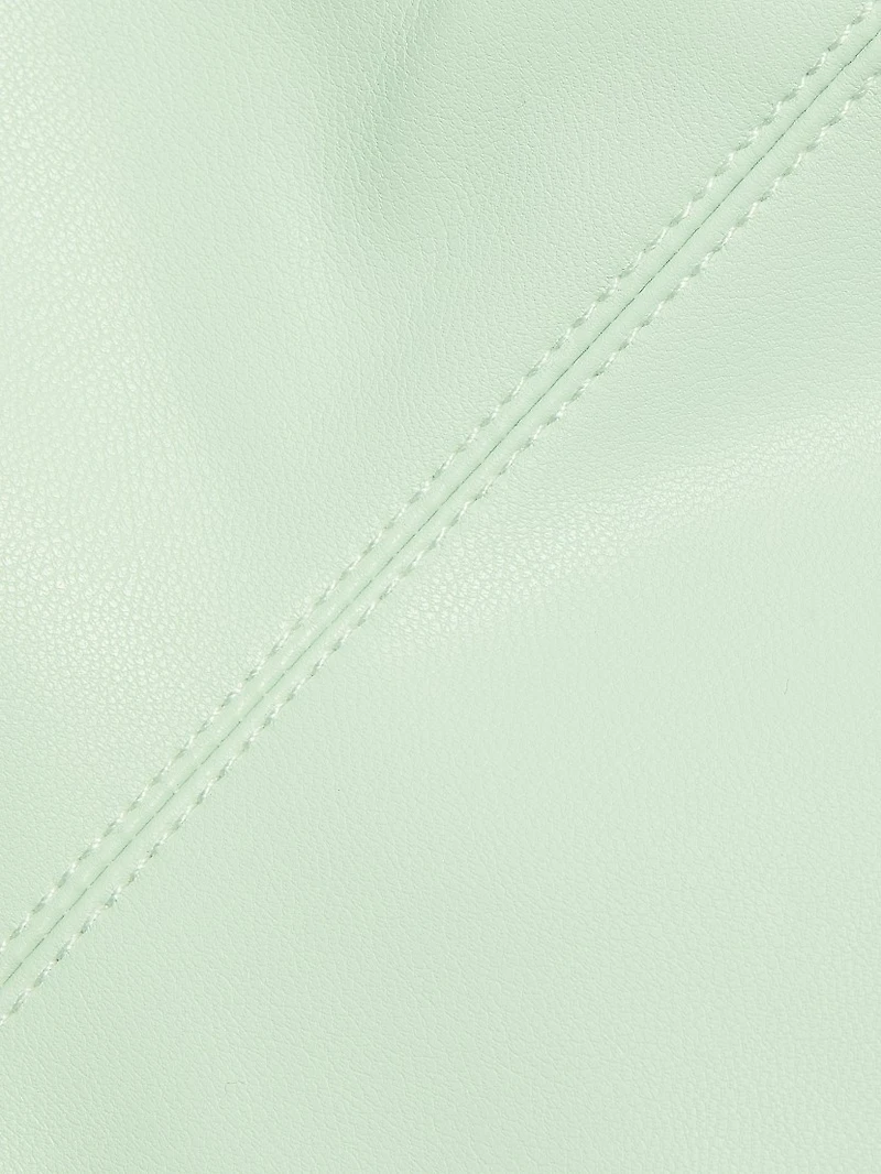 Faux Leather Tube Top