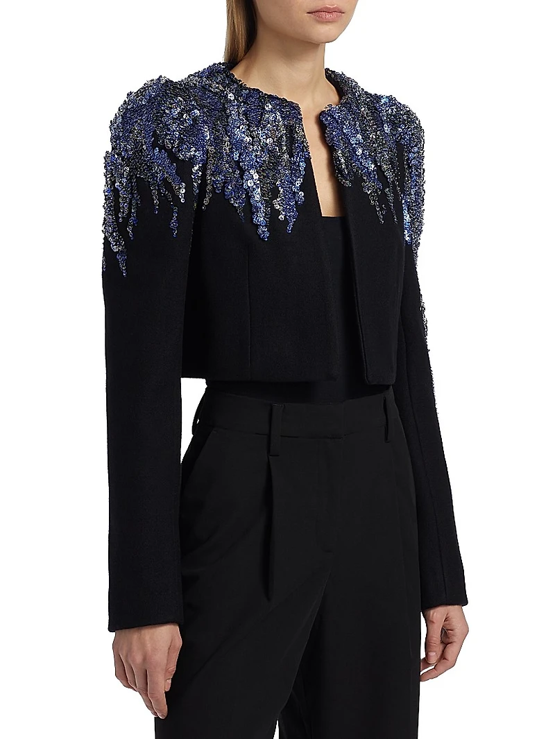 Bea Embellished Wool Jacket