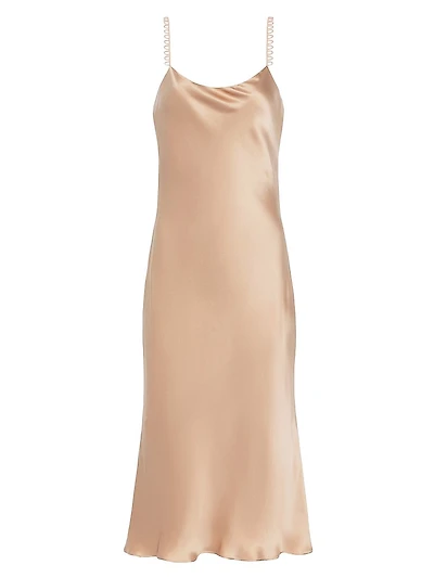 Rosabella Silk Loop Slip Dress