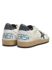 Ballstar Lizard-Print Leather Sneakers