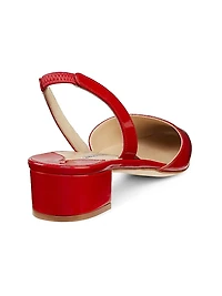 Aspro Patent Leather Slingback Pumps