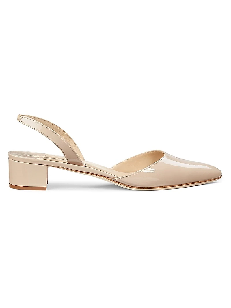 Aspro Patent Leather Slingback Pumps