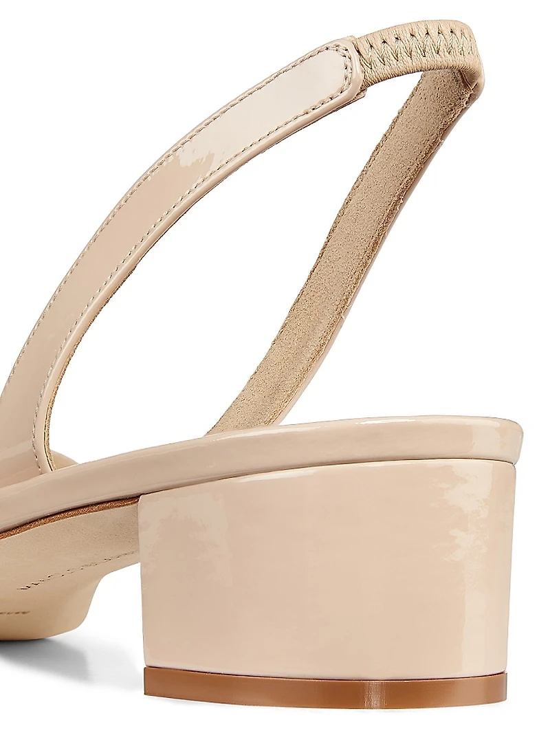 Aspro Patent Leather Slingback Pumps