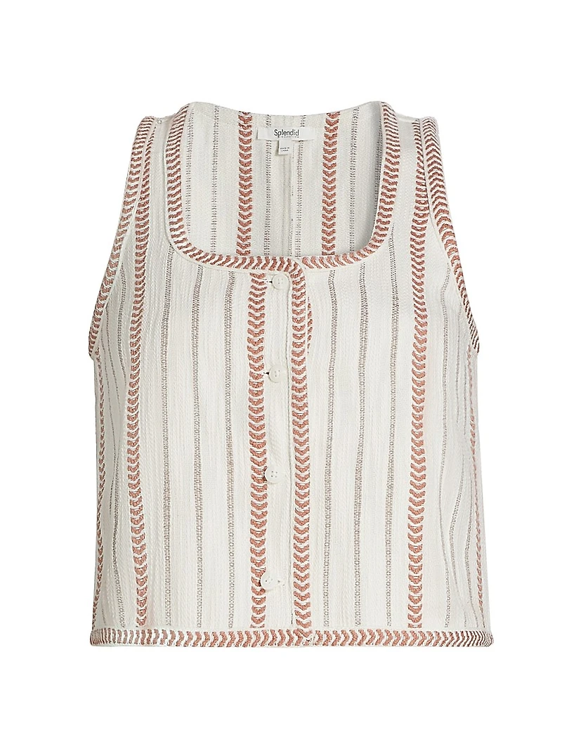 Chevron-Striped Tank