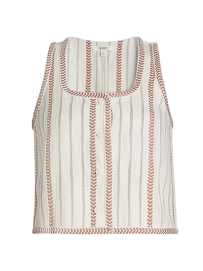 Chevron-Striped Tank