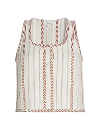 Chevron-Striped Tank