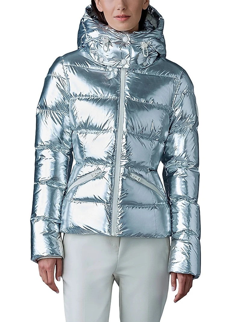 Madalyn Metallic Laminate Down Jacket