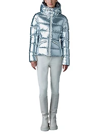 Madalyn Metallic Laminate Down Jacket