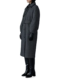 Wool-Blend Belted Trench Coat