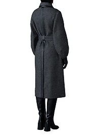 Wool-Blend Belted Trench Coat