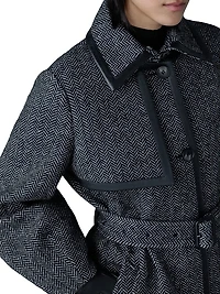 Wool-Blend Belted Trench Coat