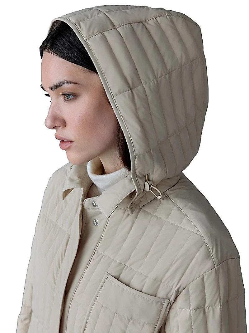 Tadoka Vertical Quilted Down Coat