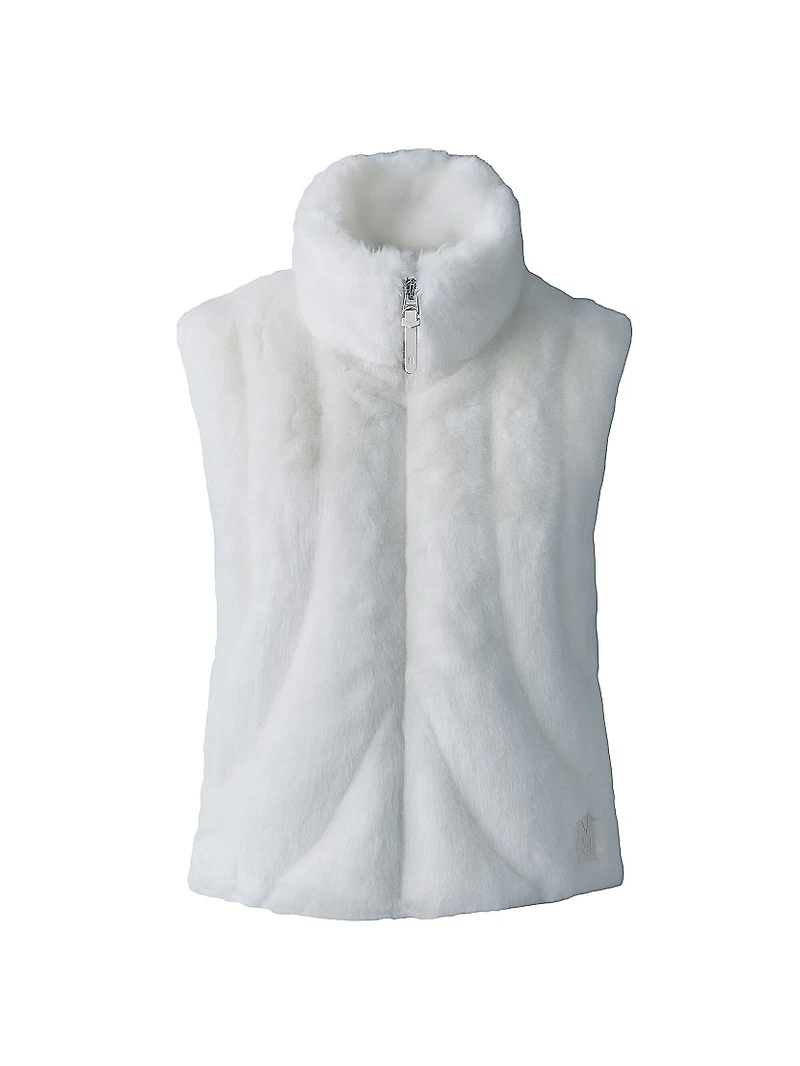 Ginny Brushed Faux-Fur Vest