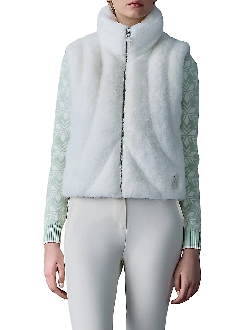 Ginny Brushed Faux-Fur Vest