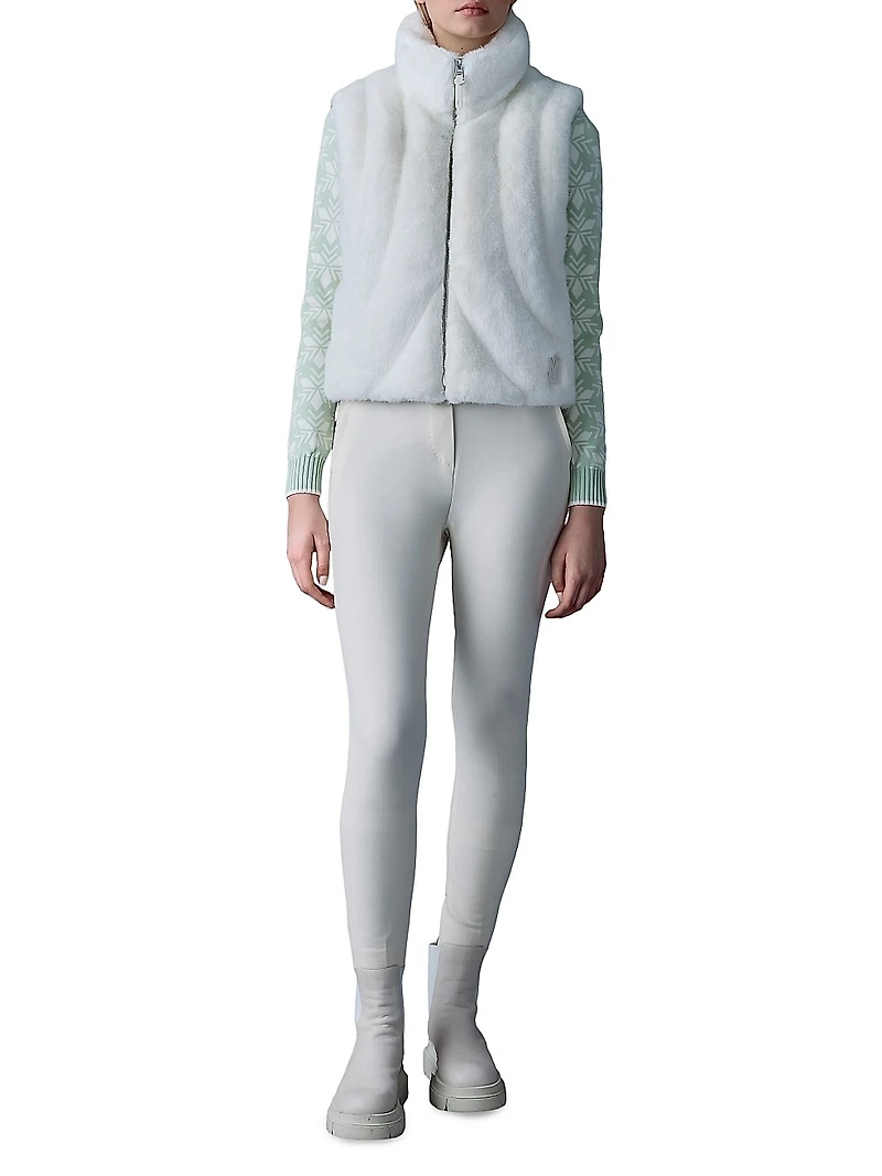 Ginny Brushed Faux-Fur Vest