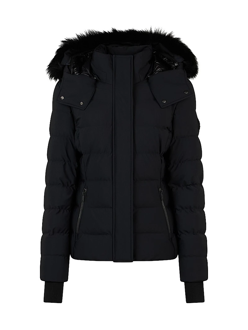 Betta Shearling-Lined Puffer Jacket