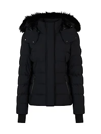 Betta Shearling-Lined Puffer Jacket