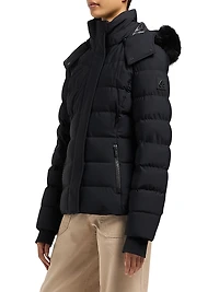 Betta Shearling-Lined Puffer Jacket