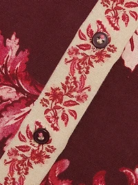 Aafa Floral Linen & Cotton Long-Sleeve Shirt