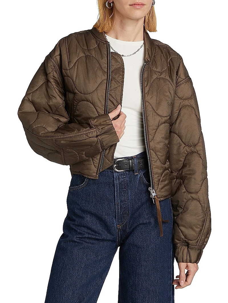 Agolde x Shoreditch Ski Club Iona Quilted Jacket