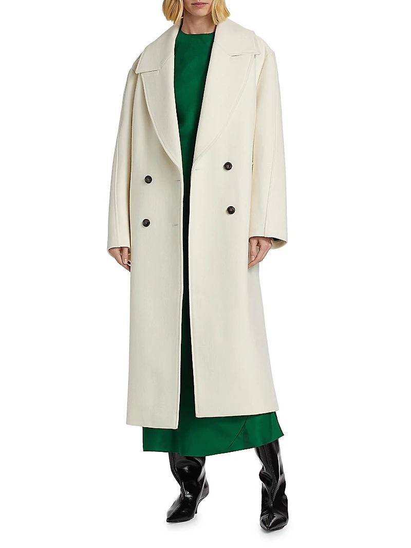 Oversized Double-Breasted Coat