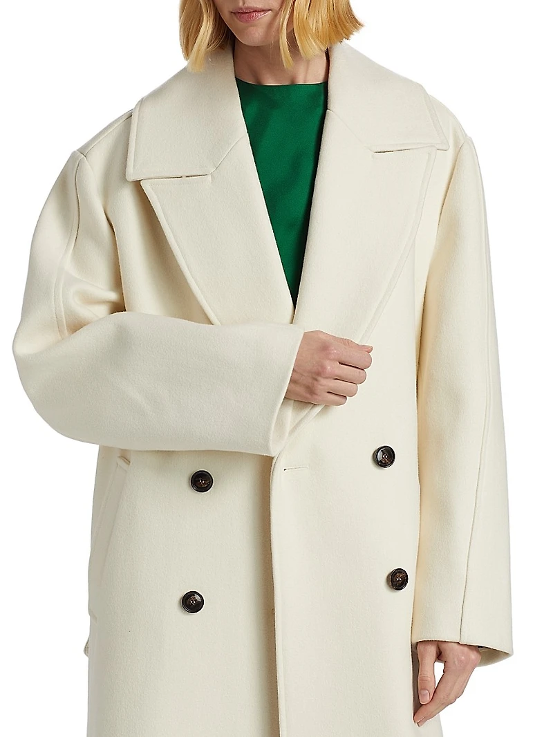 Oversized Double-Breasted Coat