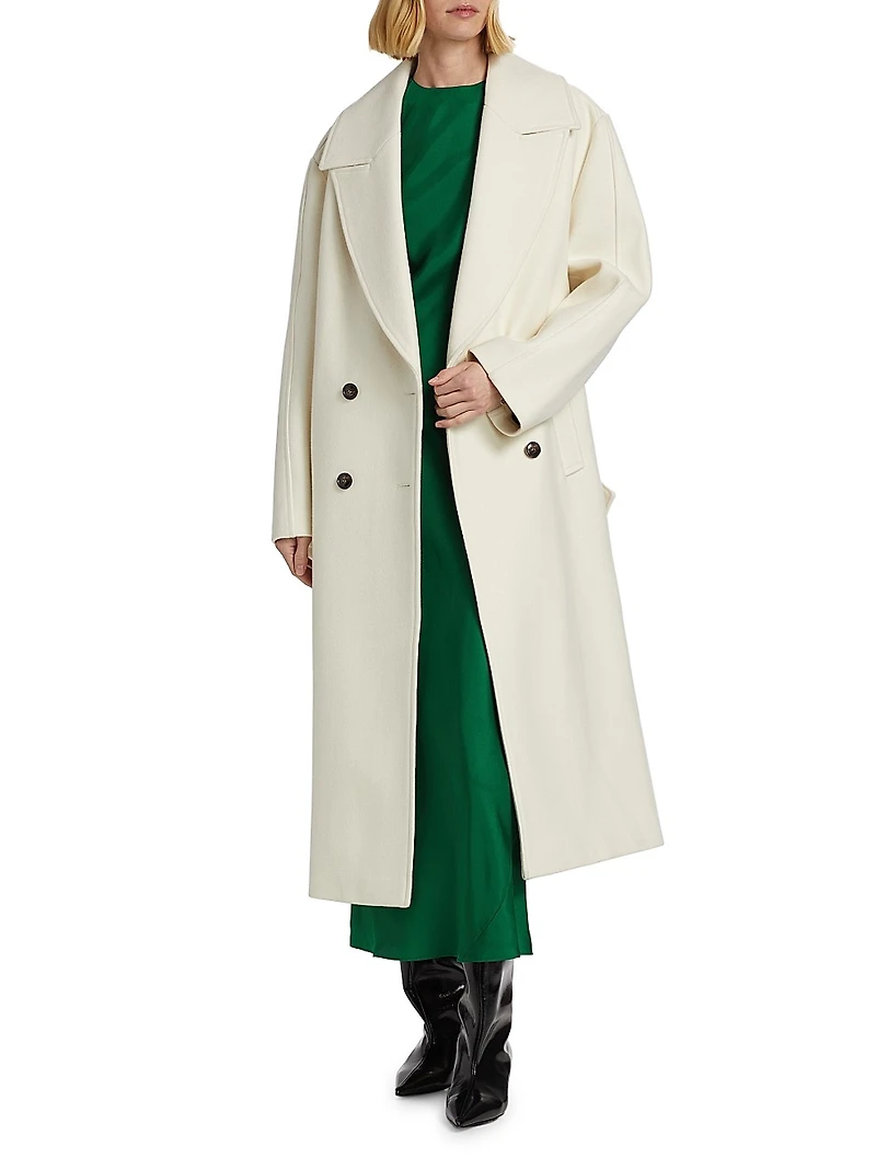 Oversized Double-Breasted Coat