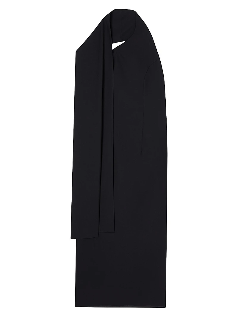 Scarf Open Back Dress