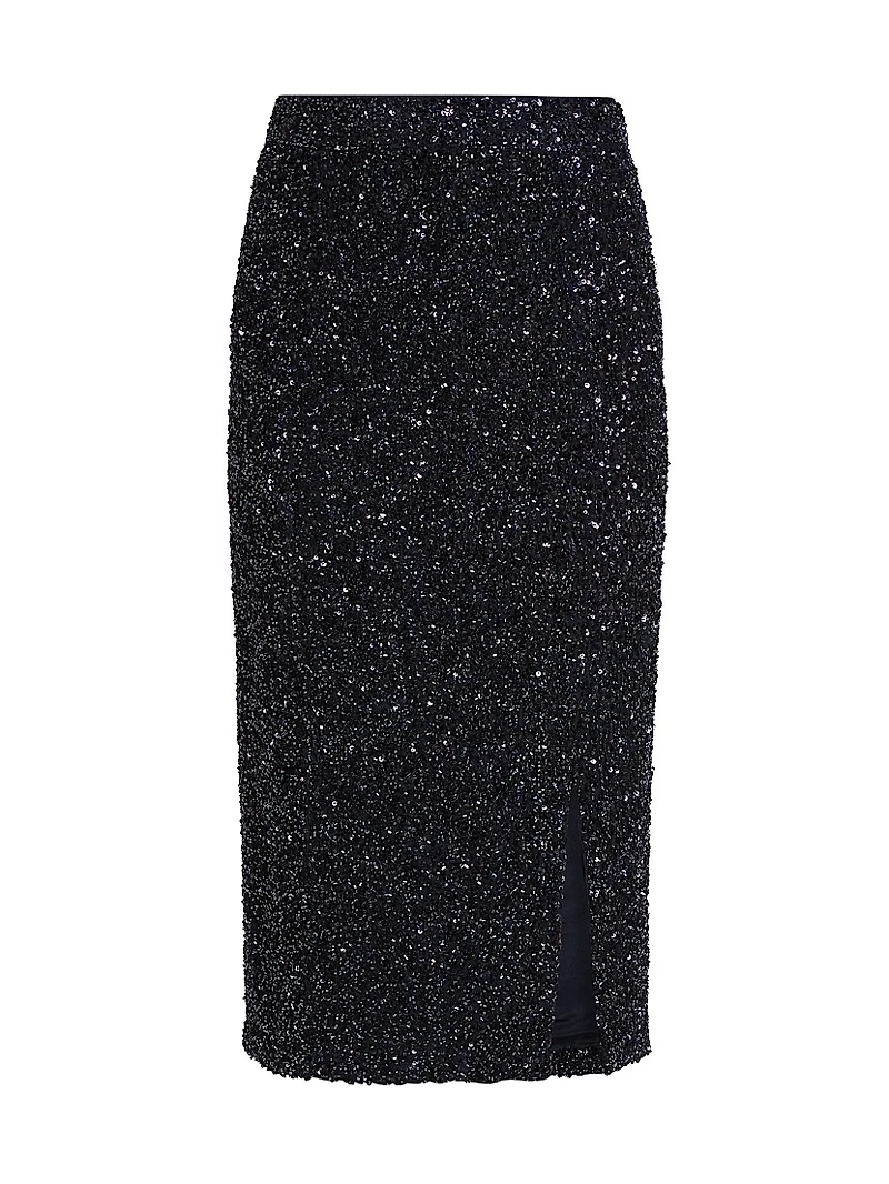 Paltrow Sequined Pencil Midi-Skirt