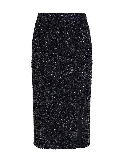 Paltrow Sequined Pencil Midi-Skirt