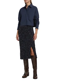 Paltrow Sequined Pencil Midi-Skirt