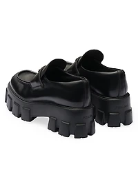 Women's Brushed Leather Monolith Loafers