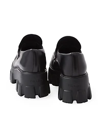 Women's Brushed Leather Monolith Loafers