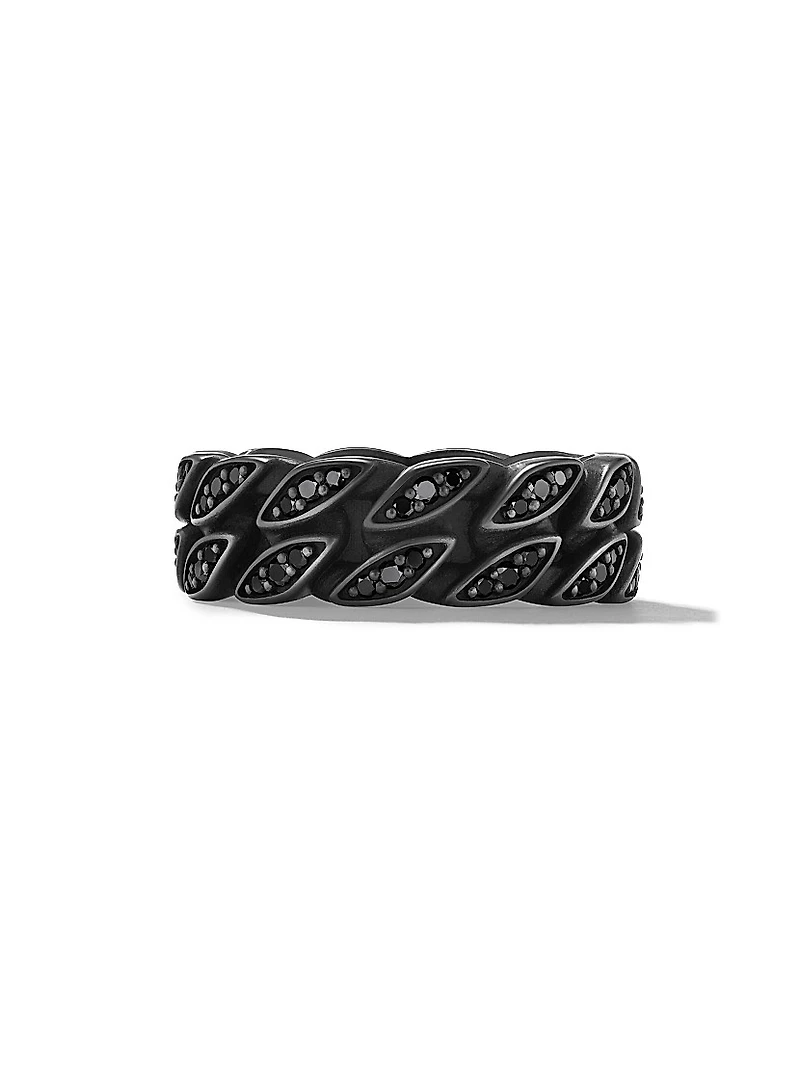Curb Chain Band Ring Titanium