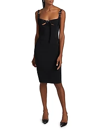Bustier Cut-Out Sheath Dress
