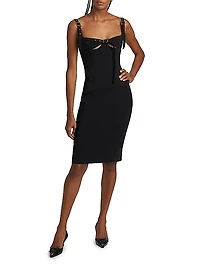 Bustier Cut-Out Sheath Dress