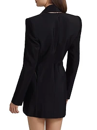 V-Neck Structured Minidress