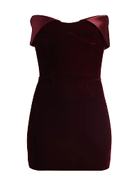 Velvet & Satin Minidress