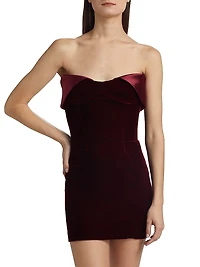 Velvet & Satin Minidress