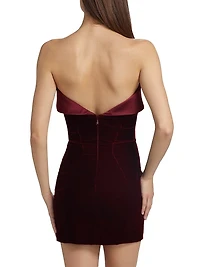 Velvet & Satin Minidress