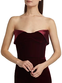 Velvet & Satin Minidress