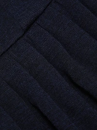 Wool Drop-Waist Midi-Dress